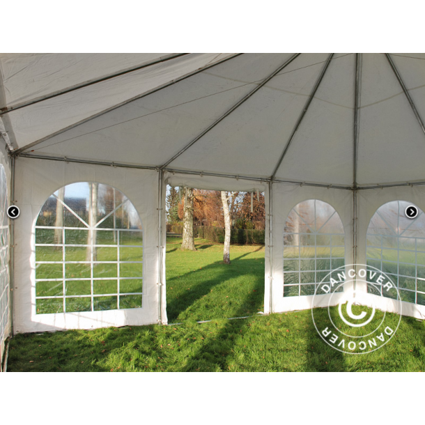 Partytlt 7x7m PVC Pagoda Exclusive, Vit