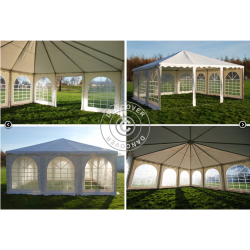 Partytlt 7x7m PVC Pagoda Exclusive, Vit
