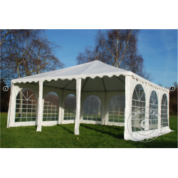 Partytlt 7x7m PVC Pagoda Exclusive, Vit
