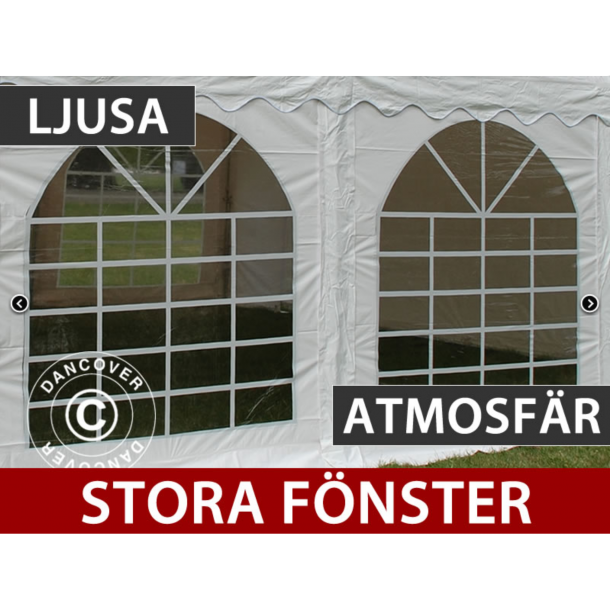 Partytlt 7x7m PVC Pagoda Exclusive, Vit