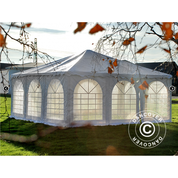 Partytlt 7x7m PVC Pagoda Exclusive, Vit