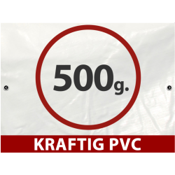 Partytlt 4x8m Semi PRO Plus PVC, Vit