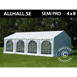 Partytlt 4x8m Semi PRO Plus PVC, Vit