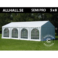 Partytlt 5x8m SEMI PRO Plus PVC, Vit