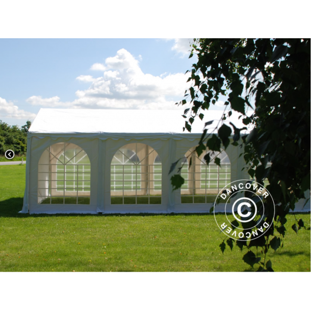 Partytlt 5x8m SEMI PRO Plus PVC, Vit