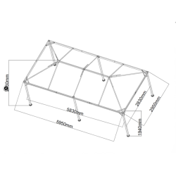 Paviljong Osiris 3x6m