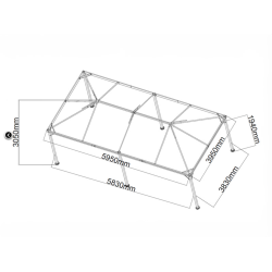 Paviljong Osiris 4x6m