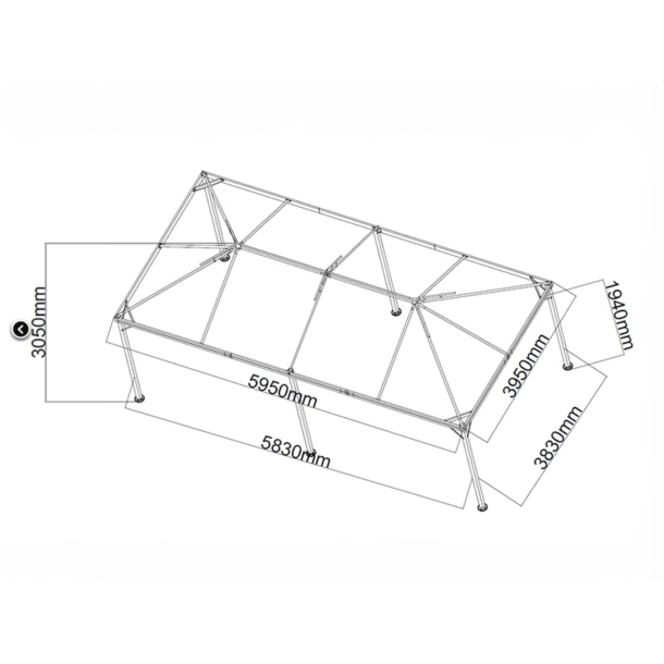 Paviljong Osiris 4x6m