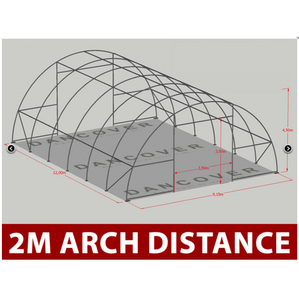 Rundbgehall 9,15x12x4,5m PVC 600g