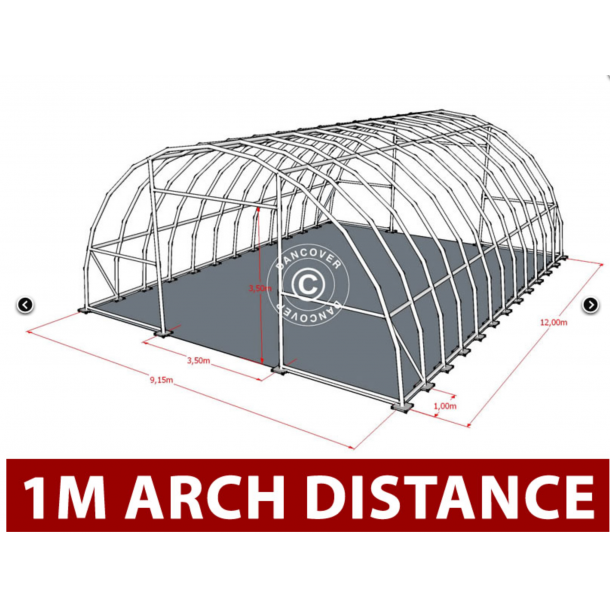 Rundbgehall 9,15x12x4,5m PVC 600g PLUS