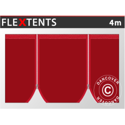 4m standardsida med dubbla dragkedjor, Flextents PRO och Xtreme