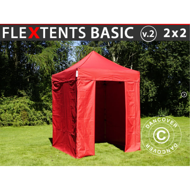 FleXtents Basic 2x2m V.2 inkl 4st sidovggar