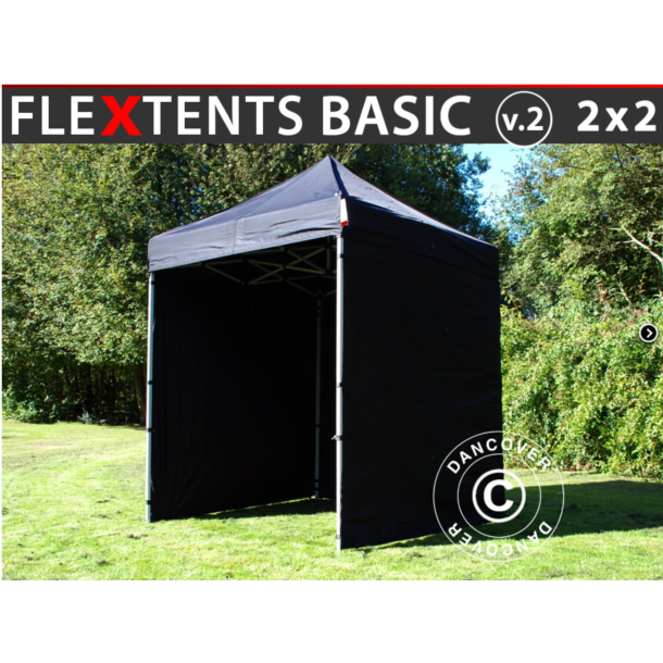 FleXtents Basic 2x2m V.2 inkl 4st sidovggar