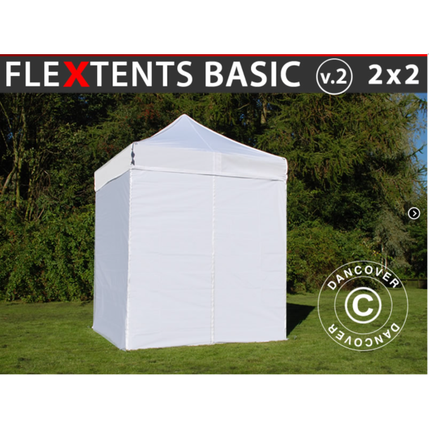 FleXtents Basic 2x2m V.2 inkl 4st sidovggar