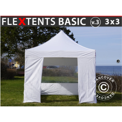 FleXtents Basic 3x3m V.3 inkl 4st sidovggar
