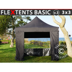 FleXtents Basic 3x3m V.3 inkl 4st sidovggar