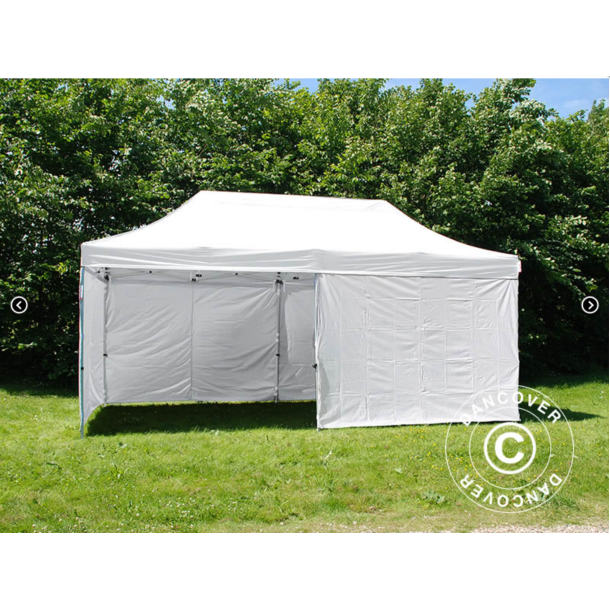 FleXtents Basic 3x6m V.3 "Sjuktlt" inkl 6st sidovggar, Vit