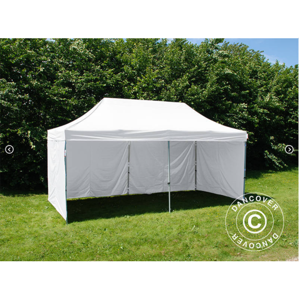 FleXtents Basic 3x6m V.3 "Sjuktlt" inkl 6st sidovggar, Vit