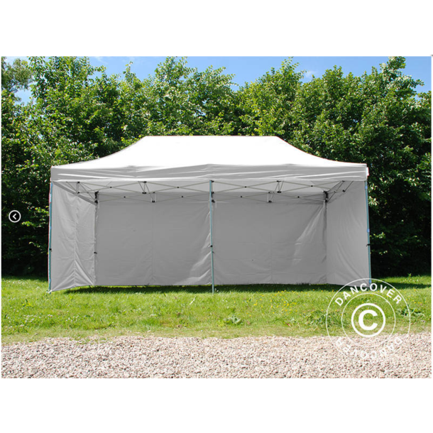 FleXtents Basic 3x6m V.3 "Sjuktlt" inkl 6st sidovggar, Vit
