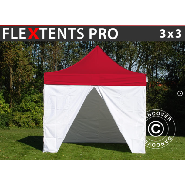 FleXtents PRO 3x3m "Sjuktlt" inkl 4st sidovggar