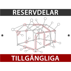 Flextents PRO 3x4,5m med fullt digitalt tryck, Vit