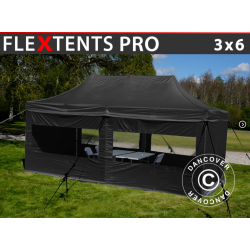 FleXtents PRO 3x6m "Beskartlt," inkl 6st sidovggar och 1st skiljevgg