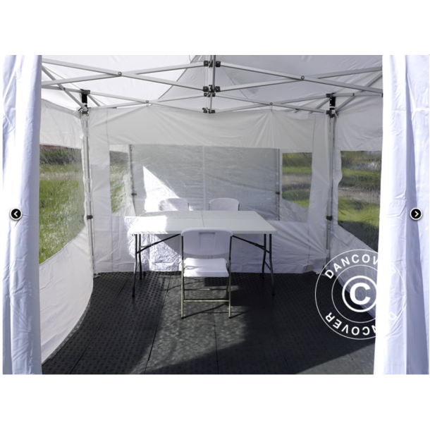 FleXtents PRO 3x6m "Beskartlt," inkl 6st sidovggar och 1st skiljevgg