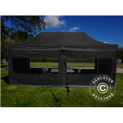 FleXtents PRO 3x6m "Beskartlt," inkl 6st sidovggar och 1st skiljevgg