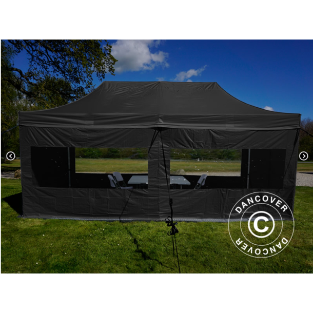 FleXtents PRO 3x6m "Beskartlt," inkl 6st sidovggar och 1st skiljevgg