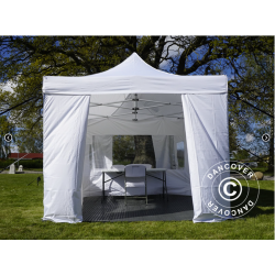 FleXtents PRO 3x6m "Beskartlt," inkl 6st sidovggar och 1st skiljevgg