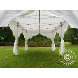 Flextents PRO 3x6m "Raj" inkl. 6st dekorativa hrngardiner