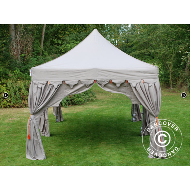 Flextents PRO 3x6m "Raj" inkl. 6st dekorativa hrngardiner