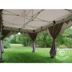 Flextents PRO 3x6m "Raj" inkl. 6st dekorativa hrngardiner