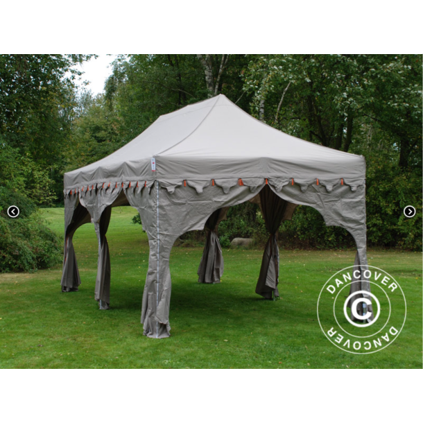 Flextents PRO 3x6m "Raj" inkl. 6st dekorativa hrngardiner