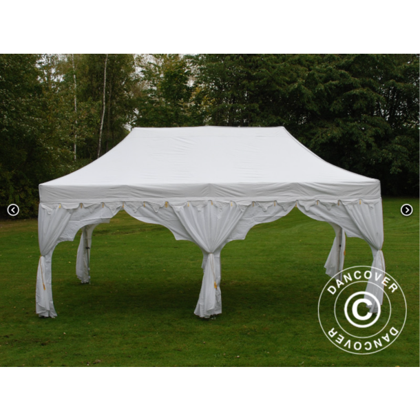 Flextents PRO 3x6m "Raj" inkl. 6st dekorativa hrngardiner