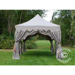 Flextents PRO 3x6m "Raj" inkl. 6st dekorativa hrngardiner