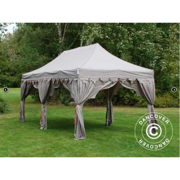 Flextents PRO 3x6m "Raj" inkl. 6st dekorativa hrngardiner