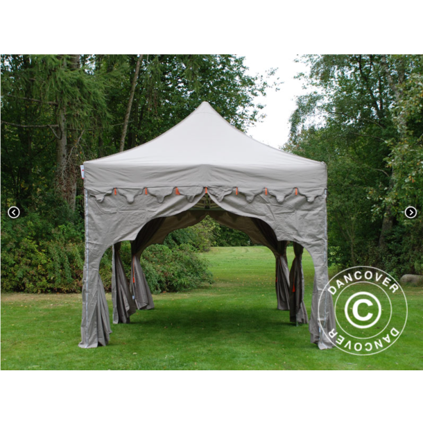 Flextents PRO 3x6m "Raj" inkl. 6st dekorativa hrngardiner