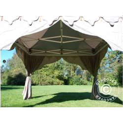 Flextents PRO 3x6m "Raj" inkl. 6st dekorativa hrngardiner