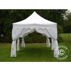 Flextents PRO 3x6m "Raj" inkl. 6st dekorativa hrngardiner