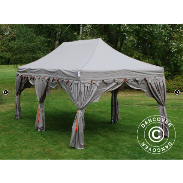 Flextents PRO 3x6m "Raj" inkl. 6st dekorativa hrngardiner