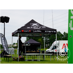 Flextents PRO 3x6m med fullt digitalt tryck inkl 6st sidovggar, Vit