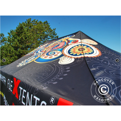 Flextents PRO 3x6m med fullt digitalt tryck, Vit