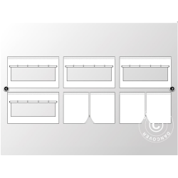 FleXtents PRO 3x6m "Sjuktlt" inkl 6st sidovggar