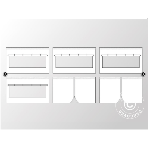 FleXtents PRO 3x6m "Sjuktlt" inkl 6st sidovggar