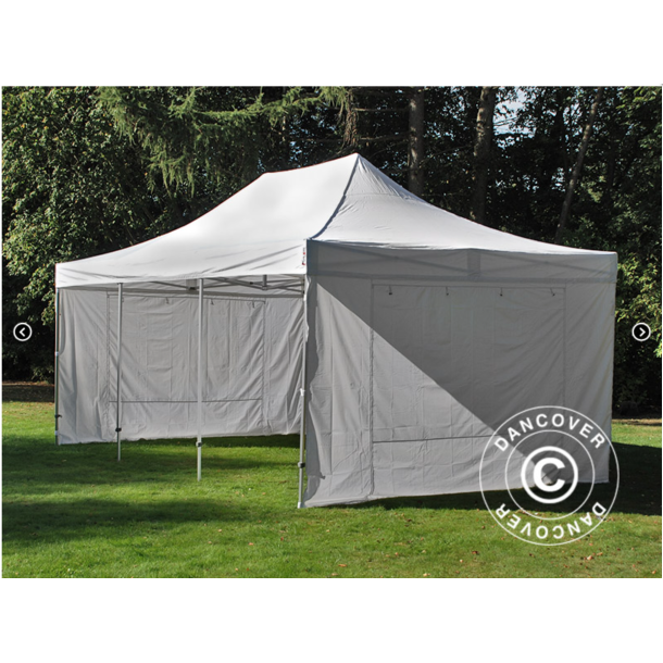 FleXtents PRO 4x6m "Beskartlt," inkl 8st sidovggar och 1st skiljevgg