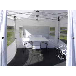 FleXtents PRO 4x6m "Beskartlt," inkl 8st sidovggar och 1st skiljevgg