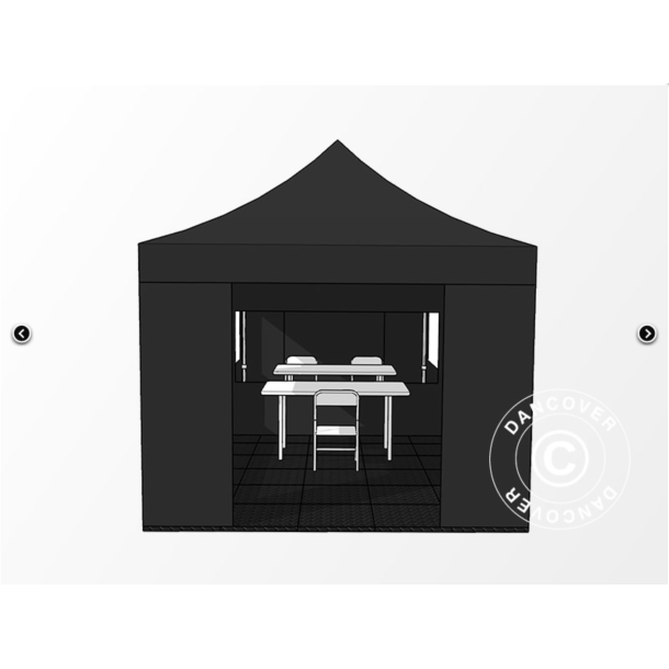 FleXtents PRO 4x6m "Beskartlt," inkl 8st sidovggar och 1st skiljevgg