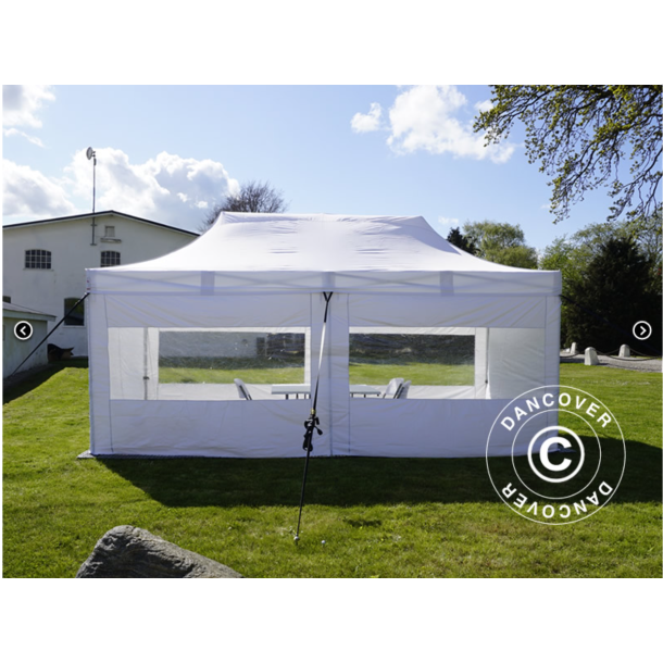 FleXtents PRO 4x6m "Beskartlt," inkl 8st sidovggar och 1st skiljevgg