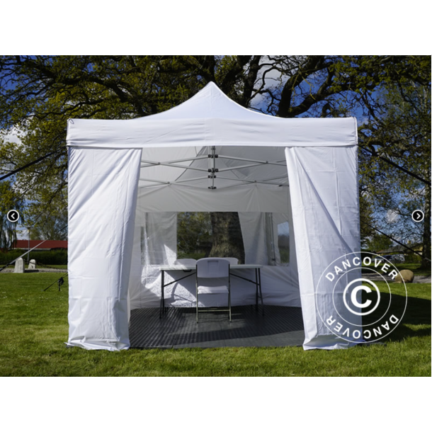 FleXtents PRO 4x6m "Beskartlt," inkl 8st sidovggar och 1st skiljevgg